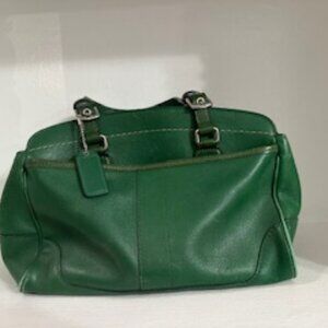 VINTAGE COACH BAG #7465 - Kelly Green